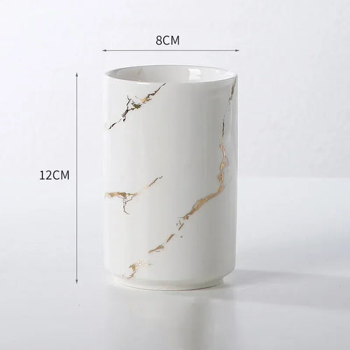 tasse en céramique pour couple porte-brosse à dents et rangement - vue 9 sur 22