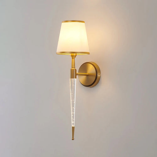 Applique américaine rétro lumière simple lampes en cristal lampe de chevet classique salon décor allée lumières TV fond applique murale - vue 5 sur 9