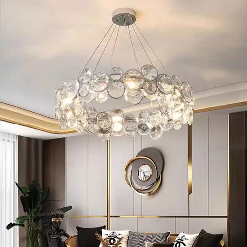 lustre en cristal moderne style nordique pour intérieur luxueux - vue 6 sur 10