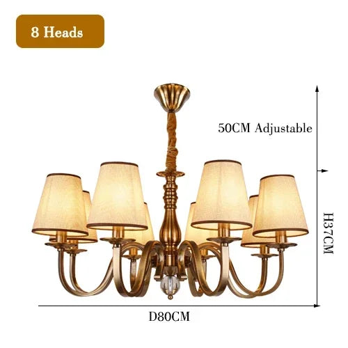 lustre led classique américain pour une décoration rustique élégante - vue 14 sur 15
