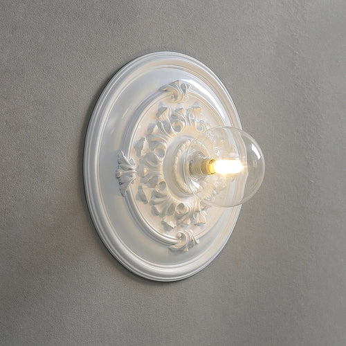 applique murale ronde vintage sculptée design française