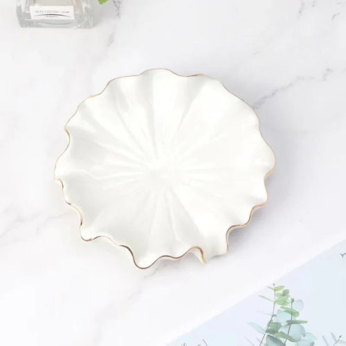 porte-savon en céramique lotus style nordique accessoires salle de bain 2024 - vue 10 sur 9
