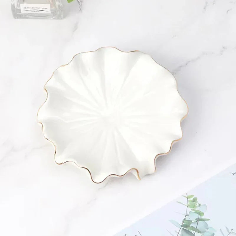 porte-savon en céramique lotus style nordique accessoires salle de bain 2024 - vue 9 sur 9