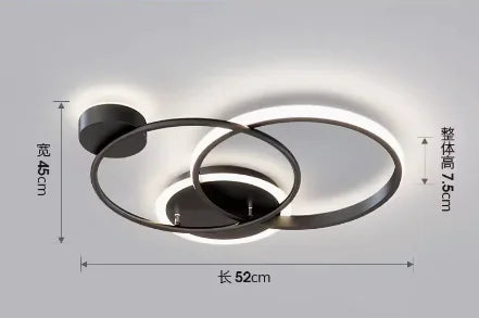 plafonnier led nordique design pour éclairage intérieur décoratif
