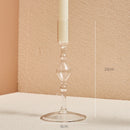 bougeoir en verre transparent décoration intérieure moderne nordique