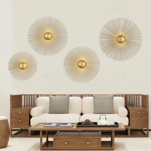 applique murale soleil led déco pour hôtel boutique - vue 4 sur 11