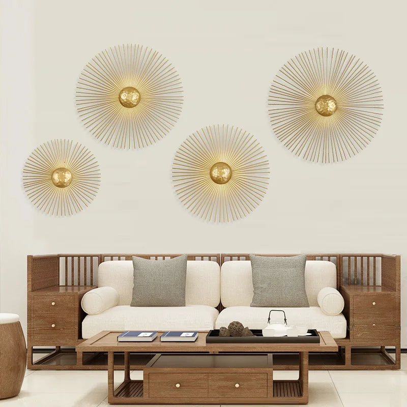 applique murale soleil led déco pour hôtel boutique - vue 3 sur 11