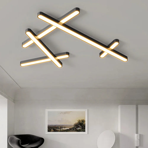 plafonnier led design moderne luminaire décoratif d'intérieur éclairage led - vue 2 sur 12