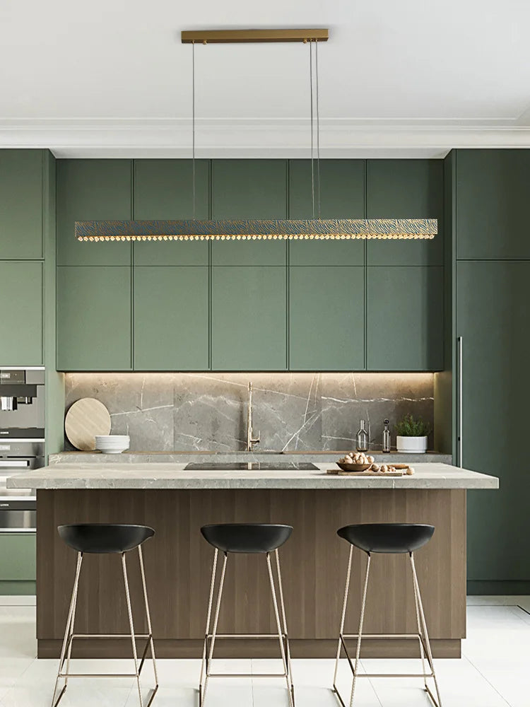 lustre en cristal cuivre postmoderne avec led dimmable - vue 3 sur 21