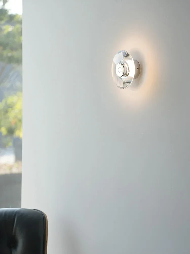 lampe de chevet en cristal italien pour décoration intérieure élégante - vue 3 sur 8