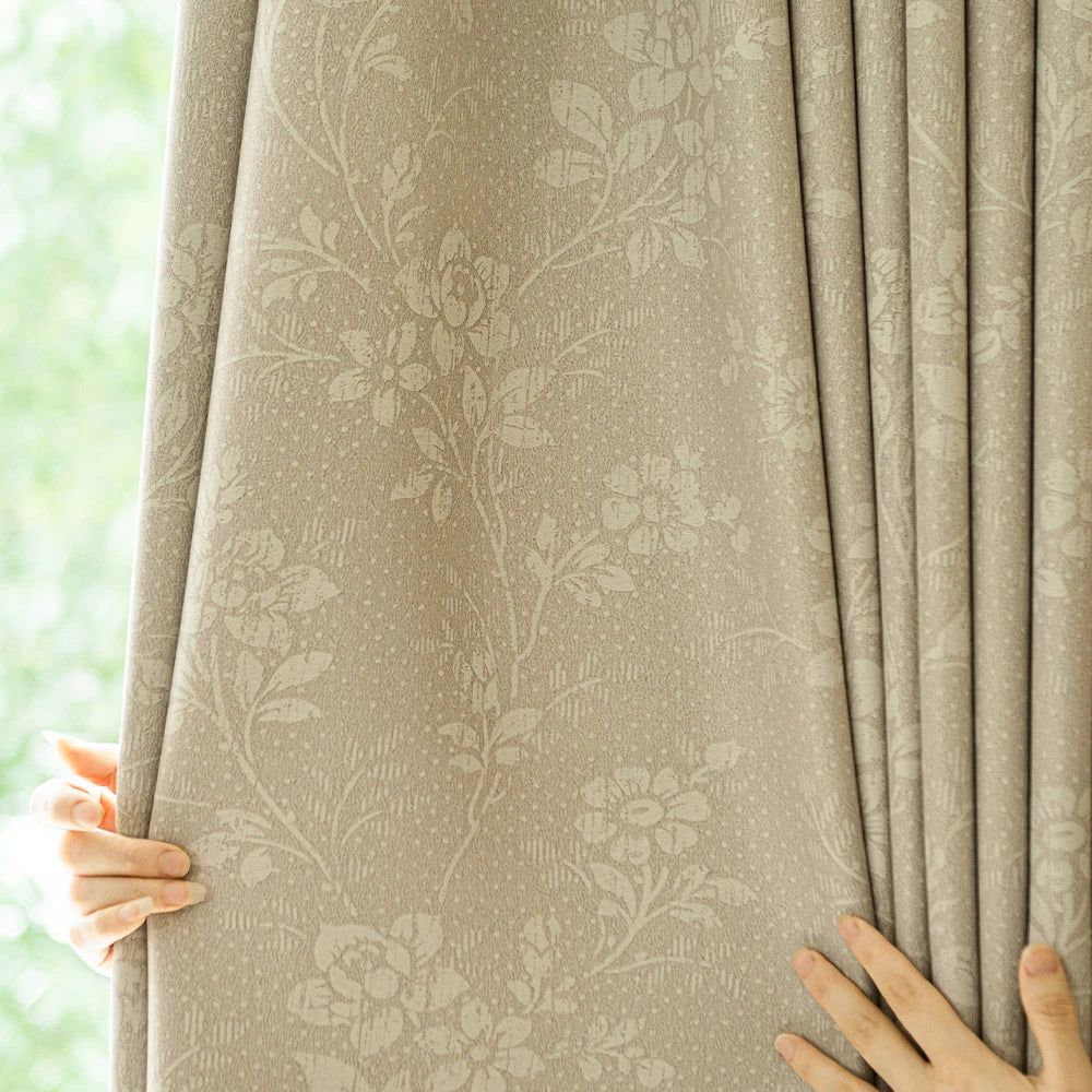 Rideau occultant floral moderne pour salon chambre