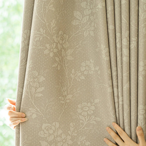 Rideau occultant floral moderne pour salon chambre
