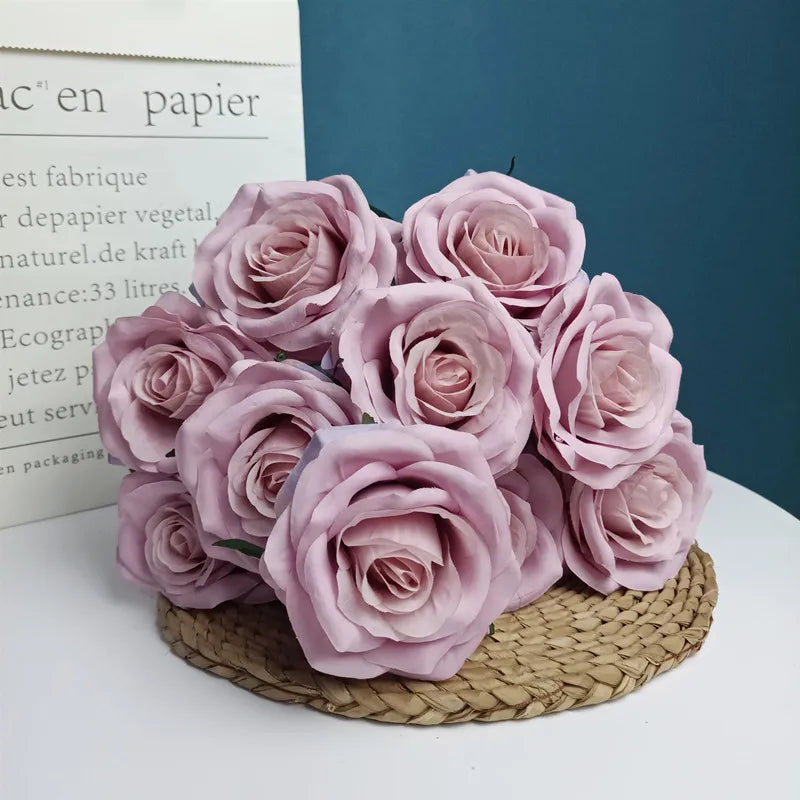 bouquet de roses artificielles pour mariage et décoration intérieure - vue 29 sur 30