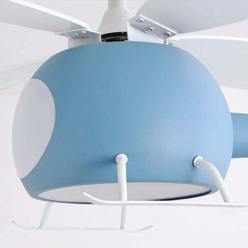ventilateur de plafond moderne avion avec lumière led et télécommande - vue 7 sur 12