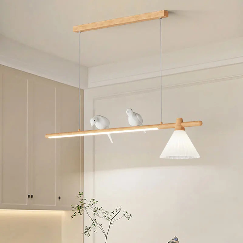 lustre moderne en bois suspension créative pour décoration intérieure - vue 1 sur 10