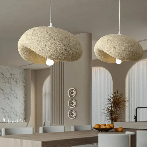 Lustre design façon japonais arrondi - vue 4 sur 8