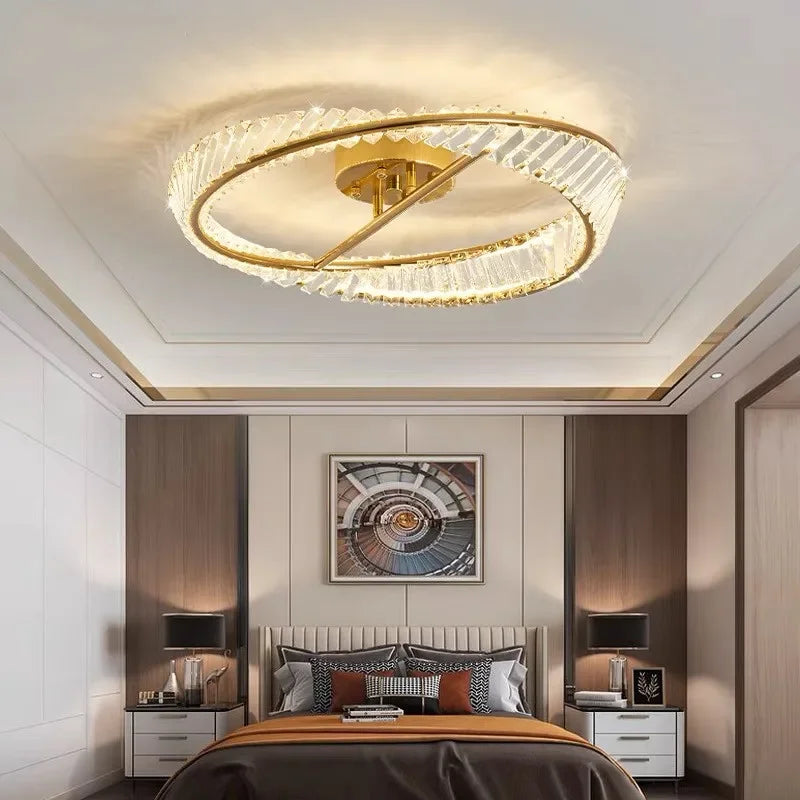 Plafonnier de luxe en cristal led pour intérieur - vue 3 sur 8