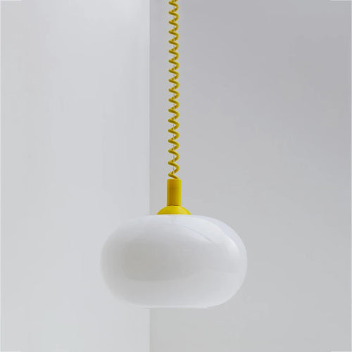 Lustres en verre Bauhaus lampes suspendues nordiques chambre à coucher en plus du salon salle à manger Restaurant lampe suspendue de couleur moderne - vue 2 sur 10