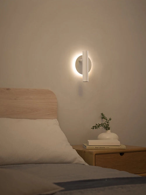 applique murale moderne minimaliste double source lumineuse rotative - vue 3 sur 8