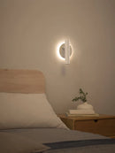 applique murale moderne minimaliste à double source lumineuse rotative