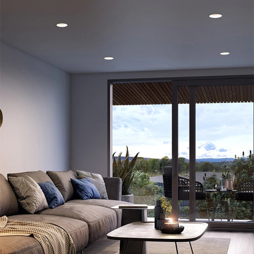 plafonnier led dimmable encastré pour éclairage intérieur design moderne - vue 10 sur 10