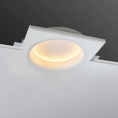 lampe en plâtre créative lune pour décoration murale - vue 2 sur 8