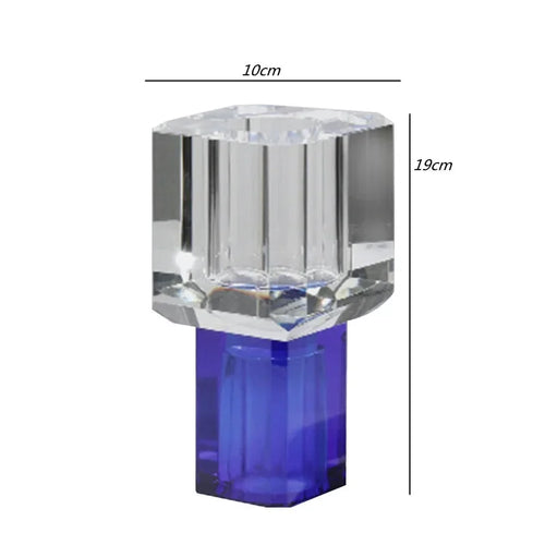 vase en verre cristal transparent pour décoration florale - vue 12 sur 11