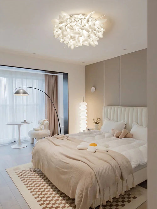 plafonnier acrylique créatif à pétales pour décoration intérieure moderne - vue 4 sur 7