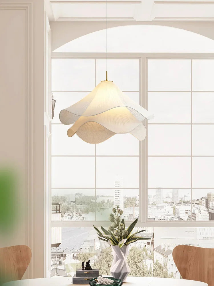 lustre led créatif européen en forme de lotus décoration moderne - vue 4 sur 5