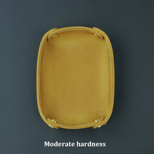 plateau de rangement en cuir véritable pour divers objets - vue 10 sur 13