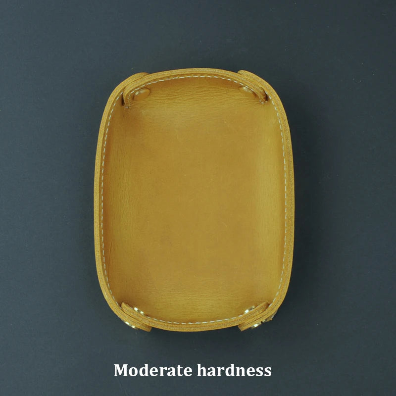 plateau de rangement en cuir véritable pour divers objets - vue 9 sur 13