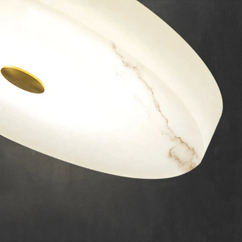 plafonnier circulaire en marbre luminaire nordique de luxe - vue 7 sur 8
