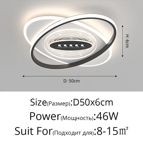 plafonnier led nordique pour intérieur et ambiance chaleureuse - vue 11 sur 14