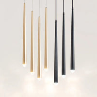 Cône suspension LED lampe Long Tube bulle acrylique cuisine île salle à manger boutique Bar comptoir décoration cylindre tuyau suspension