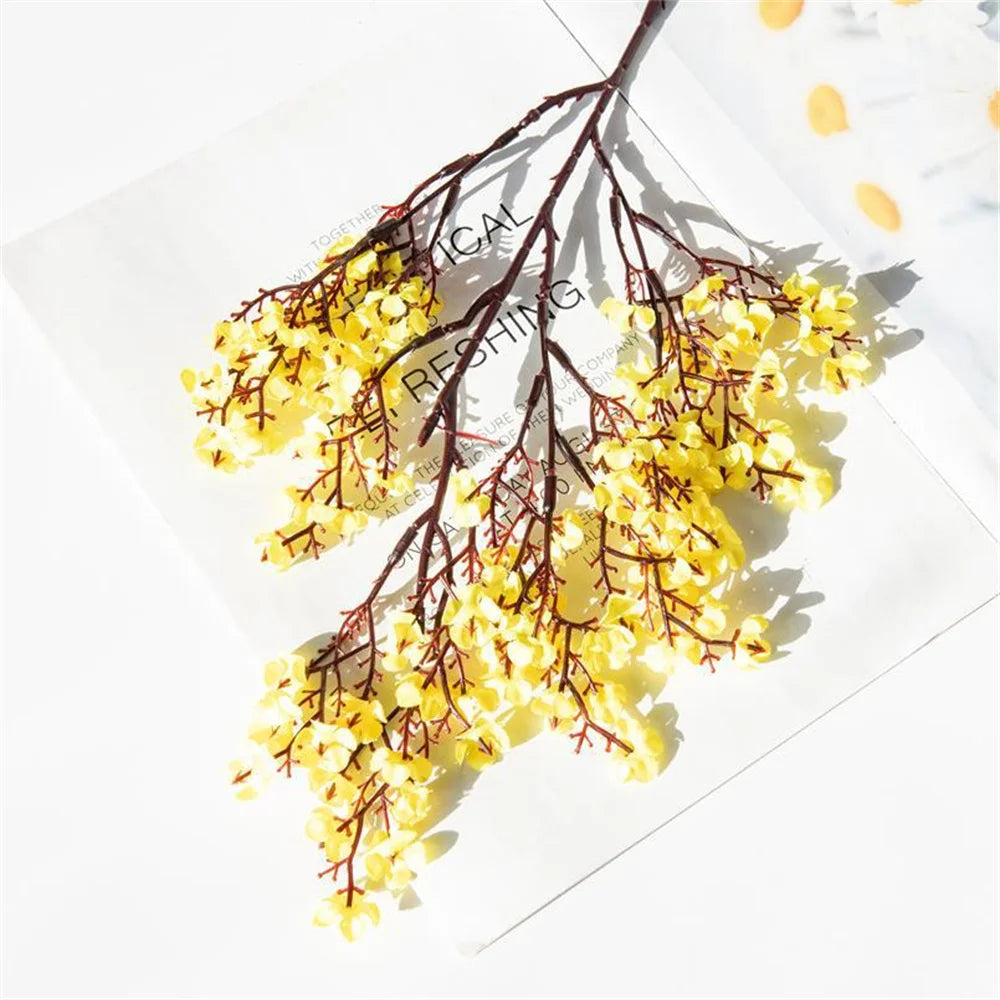 fleurs artificielles cerisier gypsophile décoration mariage vase DIY - vue 9 sur 14