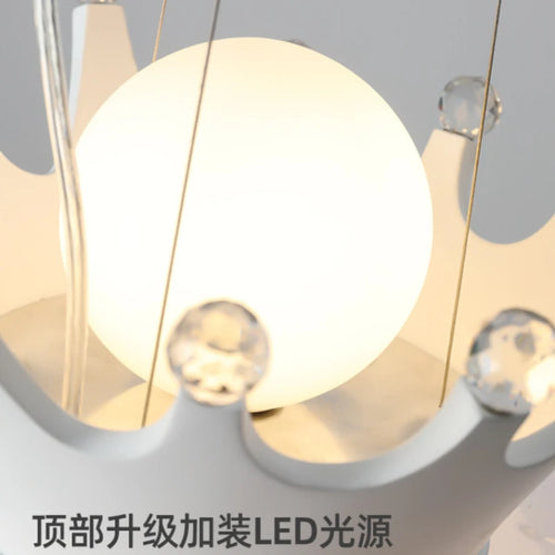 lustre créatif lumière chaude design moderne pour chambre fille - vue 5 sur 10