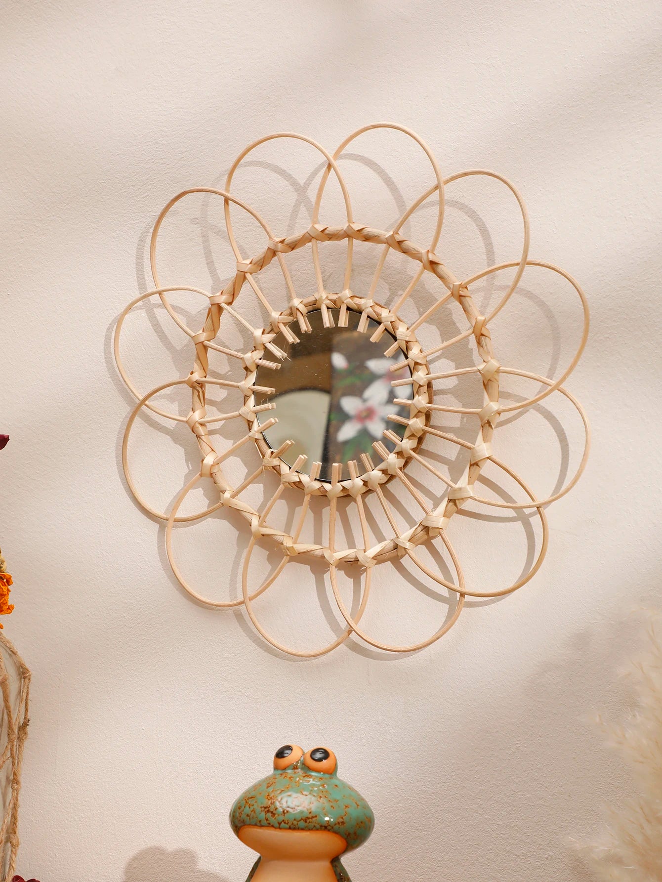 miroir décoratif tissé à la main pour une décoration murale esthétique - vue 6 sur 7