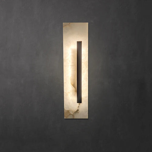 40CM High Natural Marble Wall Lamp Led Postmodern Living Room Bedroom Home Decor Light Luxury Bedside Hallway Sconce - vue 2 sur 7