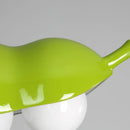 lustre en verre à pois créatifs avec éclairage en résine