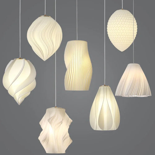 lustre moderne simple impression 3d créative à trois extrémités - vue 6 sur 19