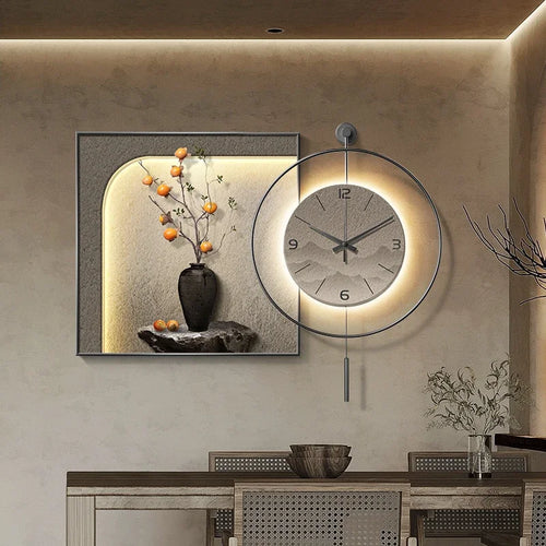 horloge murale au design unique et esthétique pour décoration moderne - vue 4 sur 12