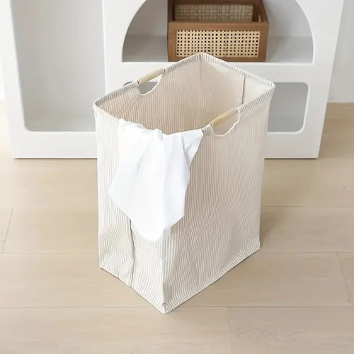 panier de rangement pliable grande capacité avec poignée - vue 2 sur 6
