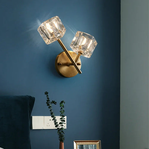 applique murale en cristal de luxe pour décoration intérieure - vue 5 sur 8