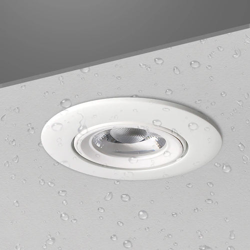 Spot lumineux LED encastrable rond pour salle de bain - vue 2 sur 9