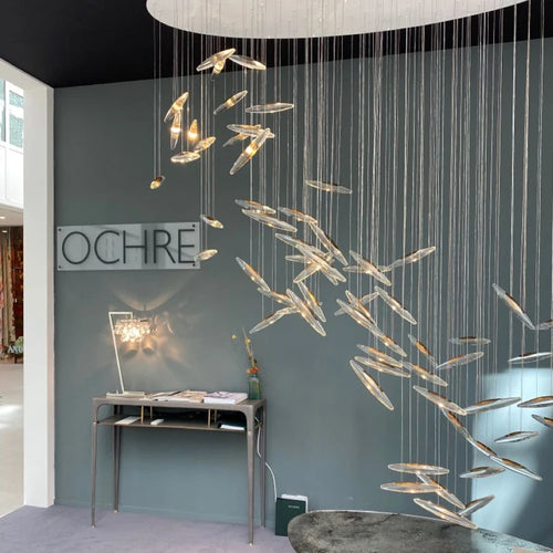 lustre en cristal de luxe pour hôtel et villa moderne - vue 6 sur 6