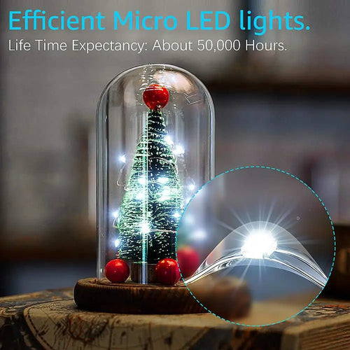 guirlande lumineuse led en fil de cuivre pour décorations de fête - vue 3 sur 15