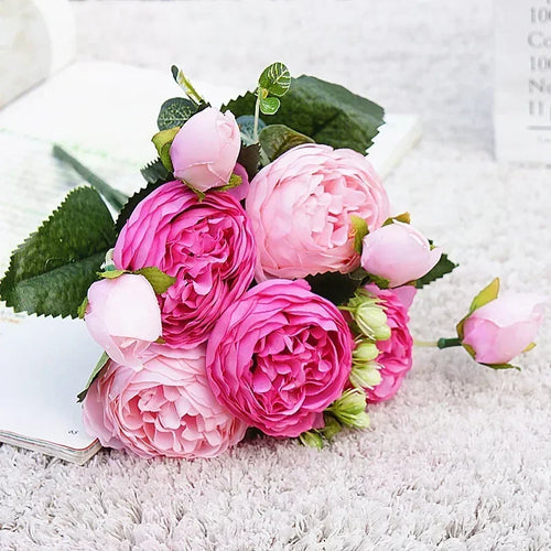 petit bouquet de fleurs artificielles pour décorations printanières et festives - vue 22 sur 34