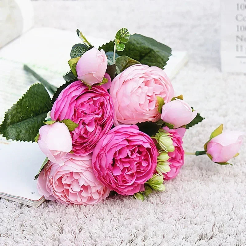 petit bouquet de fleurs artificielles pour décorations printanières et festives - vue 21 sur 34