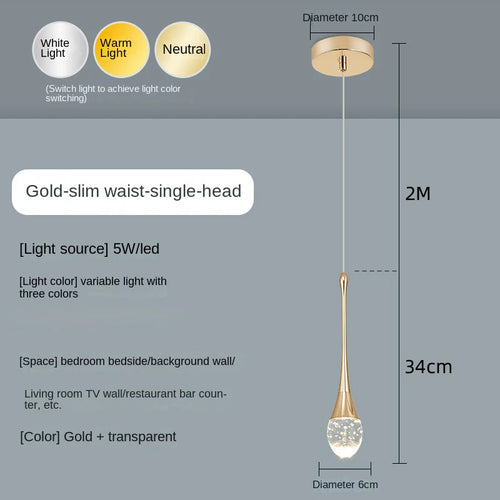 Suspension en cristal au design moderne - vue 9 sur 18