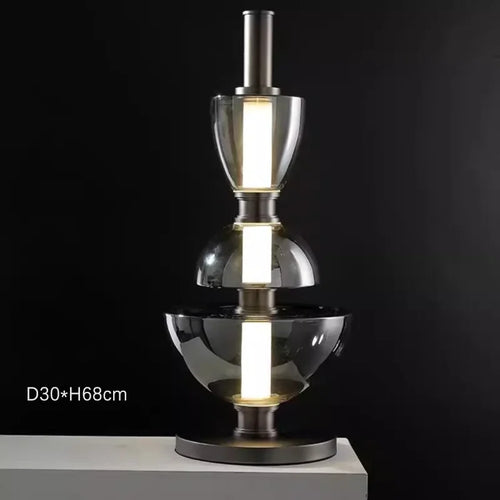 lustre moderne en verre design minimaliste pour restaurant et café - vue 11 sur 11